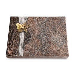 Grabtafel Paradiso Strikt Rose 3 (Bronze)