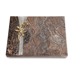 Grabtafel Paradiso Strikt Rose 6 (Bronze)