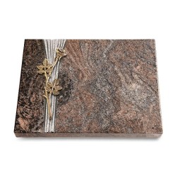 Grabtafel Paradiso Strikt Rose 9 (Bronze)