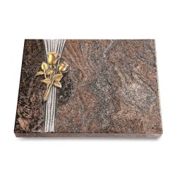 Grabtafel Paradiso Strikt Rose 11 (Bronze)