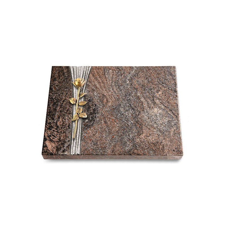 Grabtafel Paradiso Strikt Rose 12 (Bronze)