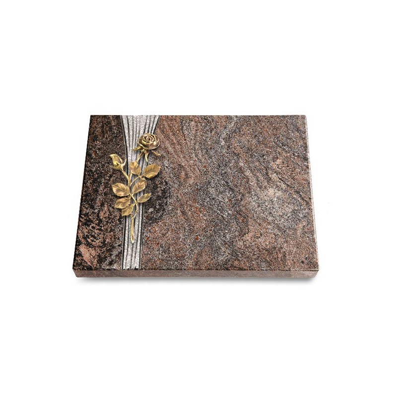 Grabtafel Paradiso Strikt Rose 13 (Bronze)