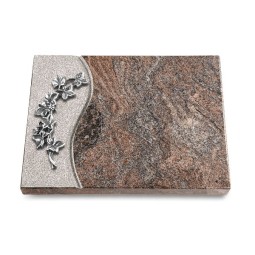 Grabtafel Paradiso Wave Efeu (Alu)