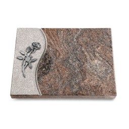 Grabtafel Paradiso Wave Rose 6 (Alu)