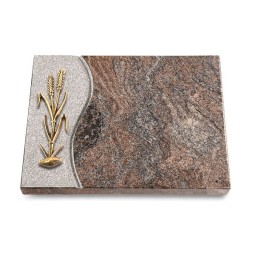 Grabtafel Paradiso Wave Ähren 2 (Bronze)