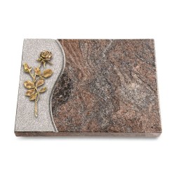 Grabtafel Paradiso Wave Rose 13 (Bronze)