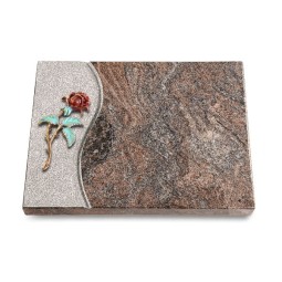 Grabtafel Paradiso Wave Rose 2 (Color)