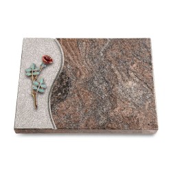 Grabtafel Paradiso Wave Rose 4 (Color)