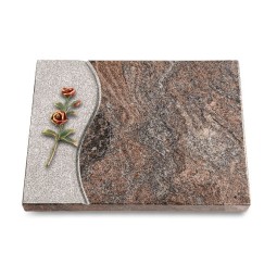 Grabtafel Paradiso Wave Rose 6 (Color)