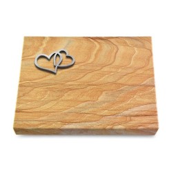 Grabtafel Rainbow Pure Herzen (Alu)