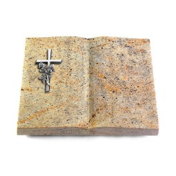 Grabbuch Livre/New Kashmir Kreuz/Rose (Alu)