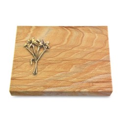 Grabtafel Rainbow Pure Lilie (Bronze)