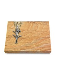 Grabtafel Rainbow Delta Lilienzweig (Alu)