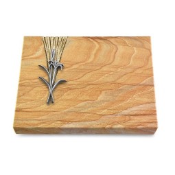 Grabtafel Rainbow Delta Lilienzweig (Alu)