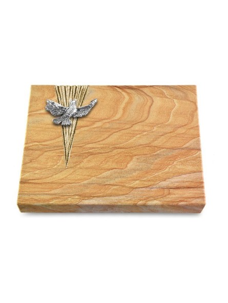 Grabtafel Rainbow Delta Taube (Alu)