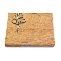 Grabtafel Rainbow Delta Herzen (Bronze)