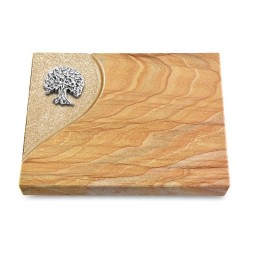 Grabtafel Rainbow Folio Baum 3 (Alu)