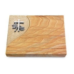 Grabtafel Rainbow Folio Kreuz 1 (Alu)