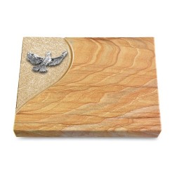 Grabtafel Rainbow Folio Taube (Alu)