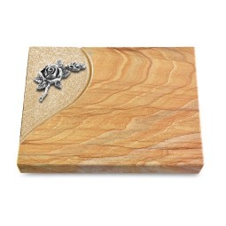 Grabtafel Rainbow Folio Rose 1 (Alu)