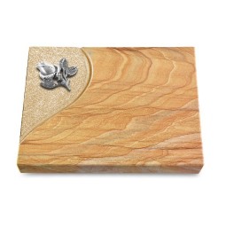 Grabtafel Rainbow Folio Rose 3 (Alu)