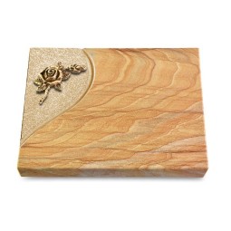 Grabtafel Rainbow Folio Rose 1 (Bronze)