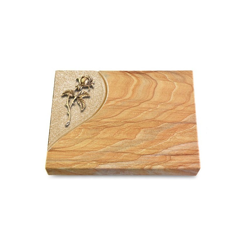 Grabtafel Rainbow Folio Rose 2 (Bronze)