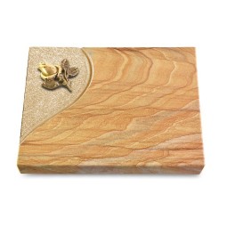 Grabtafel Rainbow Folio Rose 3 (Bronze)