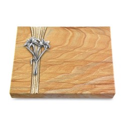 Grabtafel Rainbow Strikt Lilie (Alu)