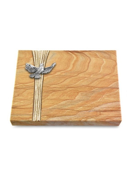 Grabtafel Rainbow Strikt Taube (Alu)