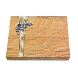 Grabtafel Rainbow Strikt Rose 1 (Alu)