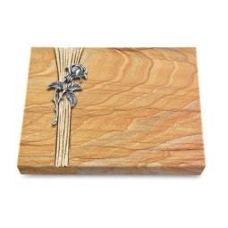 Grabtafel Rainbow Strikt Rose 2 (Alu)