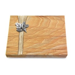 Grabtafel Rainbow Strikt Rose 3 (Alu)