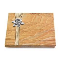 Grabtafel Rainbow Strikt Rose 4 (Alu)