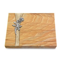 Grabtafel Rainbow Strikt Rose 6 (Alu)