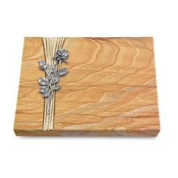 Grabtafel Rainbow Strikt Rose 13 (Alu)