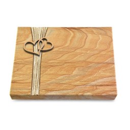 Grabtafel Rainbow Strikt Herzen (Bronze)