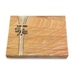 Grabtafel Rainbow Strikt Kreuz 1 (Bronze)