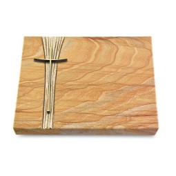 Grabtafel Rainbow Strikt Kreuz 2 (Bronze)