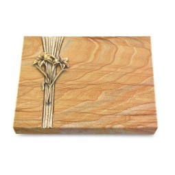 Grabtafel Rainbow Strikt Lilie (Bronze)