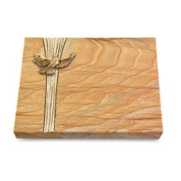 Grabtafel Rainbow Strikt Taube (Bronze)
