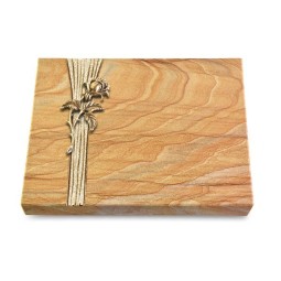 Grabtafel Rainbow Strikt Rose 2 (Bronze)