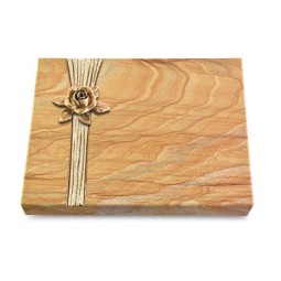 Grabtafel Rainbow Strikt Rose 4 (Bronze)