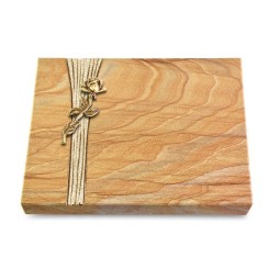 Grabtafel Rainbow Strikt Rose 7 (Bronze)