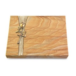 Grabtafel Rainbow Strikt Rose 8 (Bronze)