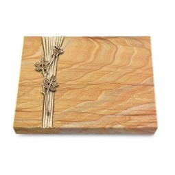 Grabtafel Rainbow Strikt Rose 9 (Bronze)