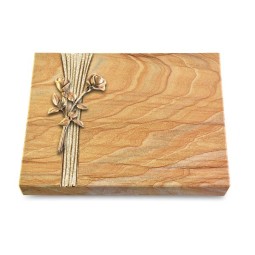 Grabtafel Rainbow Strikt Rose 10 (Bronze)