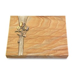 Grabtafel Rainbow Strikt Rose 11 (Bronze)