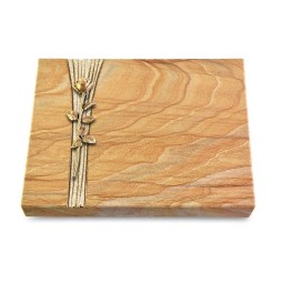 Grabtafel Rainbow Strikt Rose 12 (Bronze)