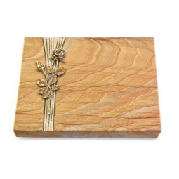 Grabtafel Rainbow Strikt Rose 13 (Bronze)